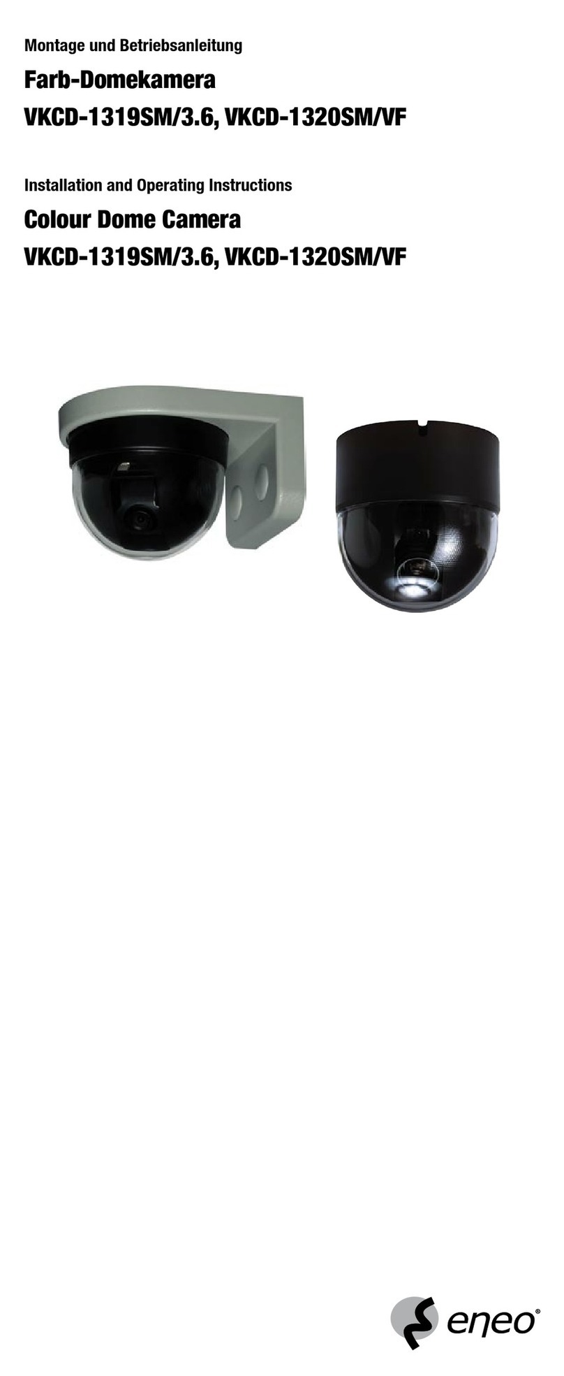 Eneo VKCD-1319SM/3.6 User manual Eneo VKCD-1319SM/3.6 User manual