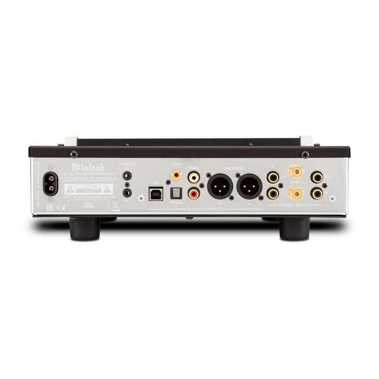McIntosh MP100 User manual