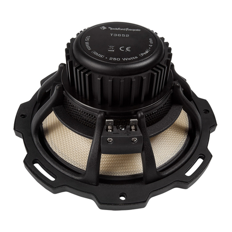Rockford Fosgate T3652-S Installation & operation