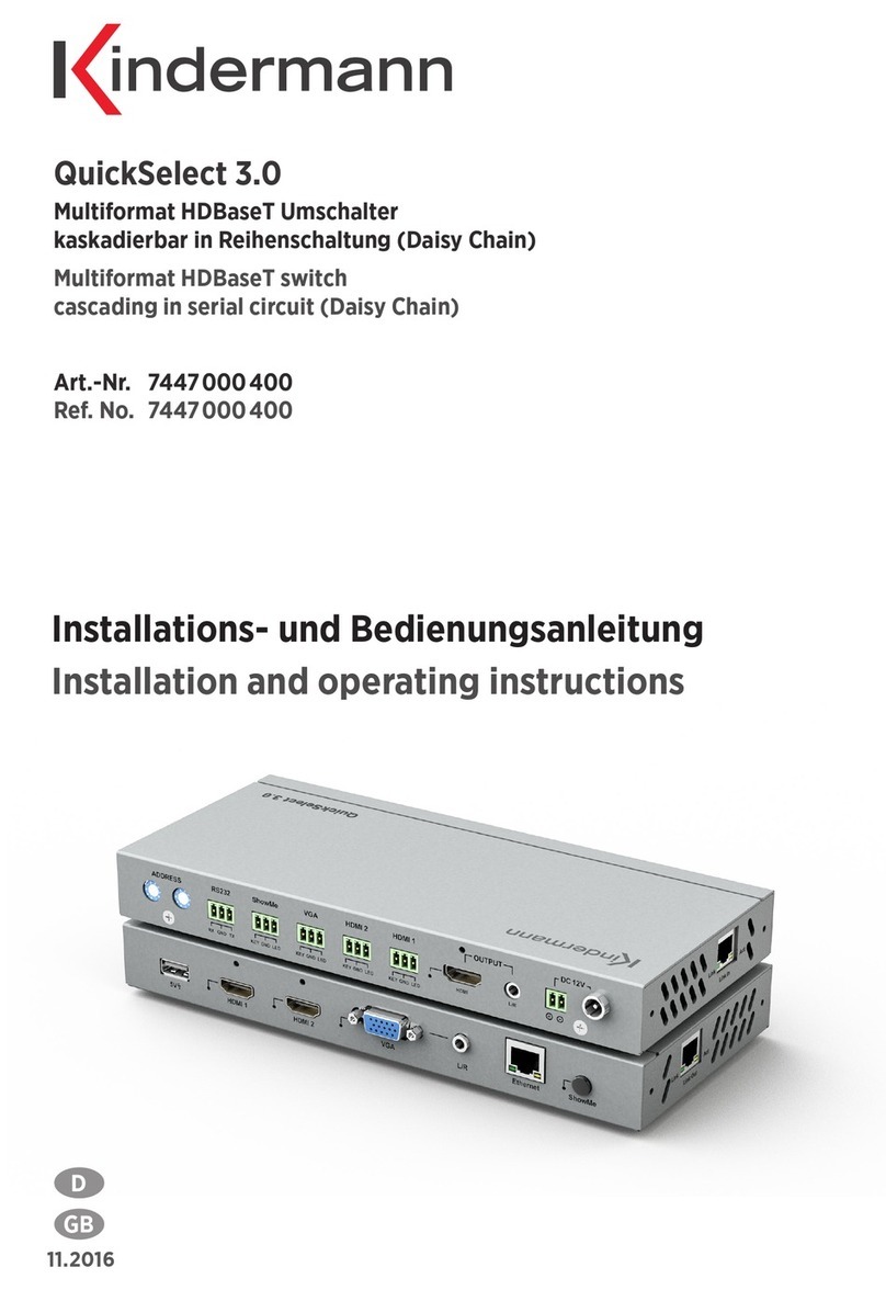 Kindermann QuickSelect 3.0 User manual