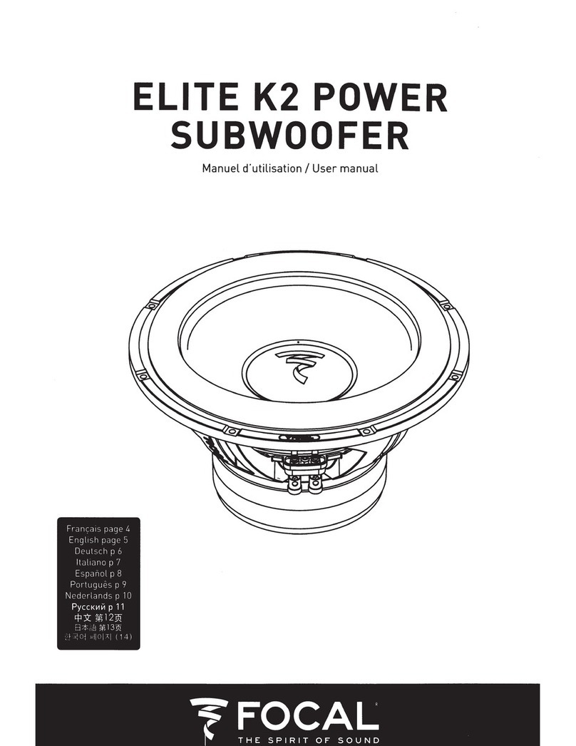 Focal ELITE K2 POWER User manual