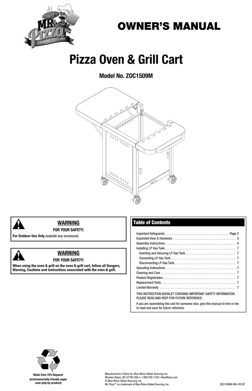 MR. PIZZA ZOC1509M owner's manual