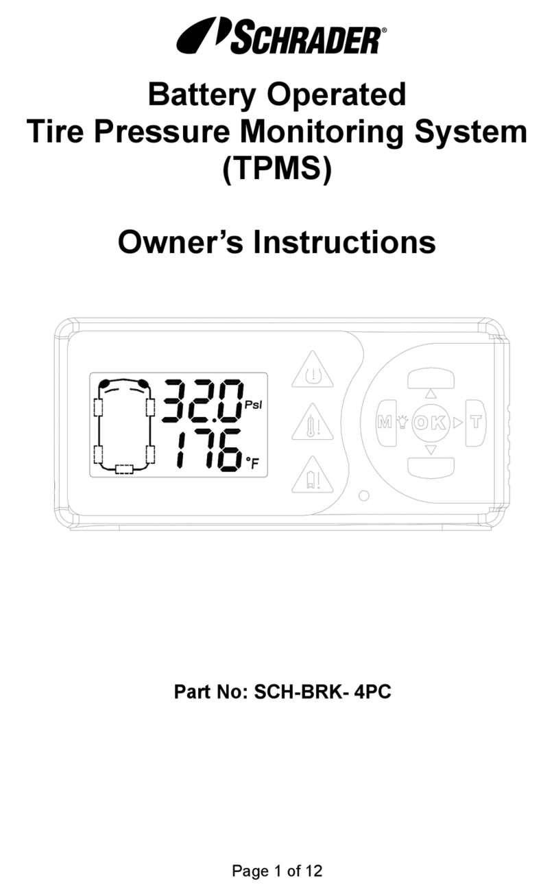 Schrader SCH-BRK- 4PC Owner's instructions Schrader SCH-BRK- 4PC Owner's instructions