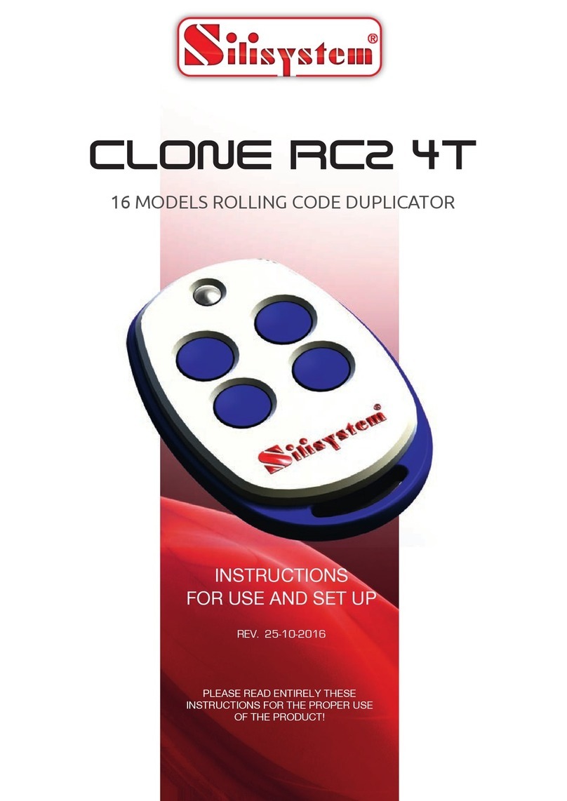 SILISYSTEM CLONE RC2 4T User manual