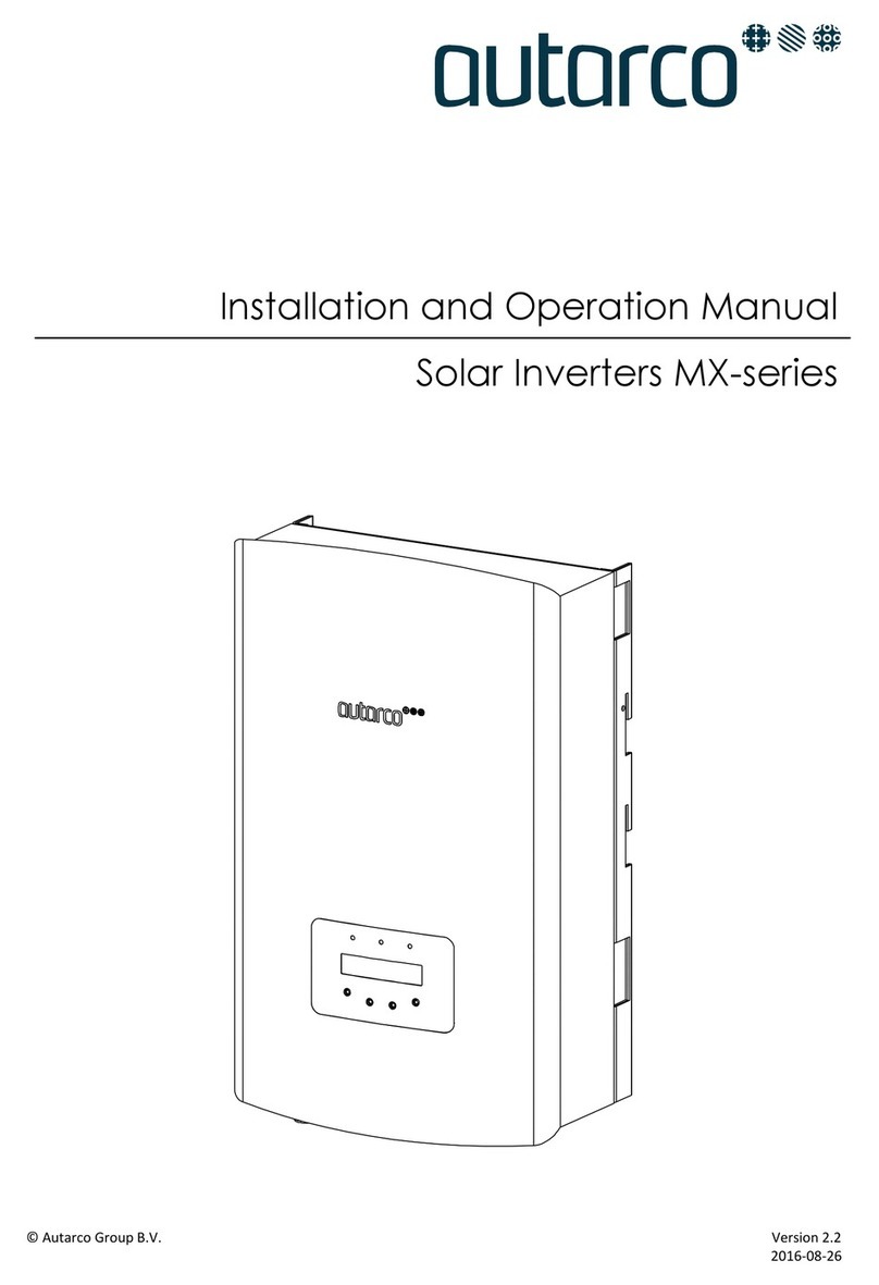 Autarco MX3000 Installation and operation manual