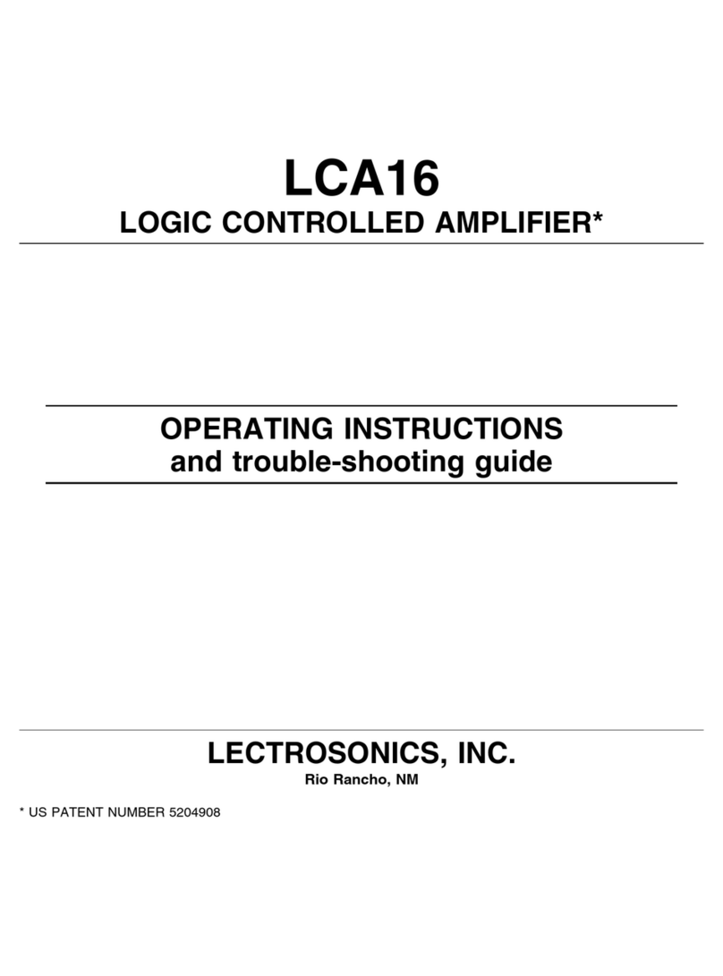 Lectrosonics LCA16 operating instructions