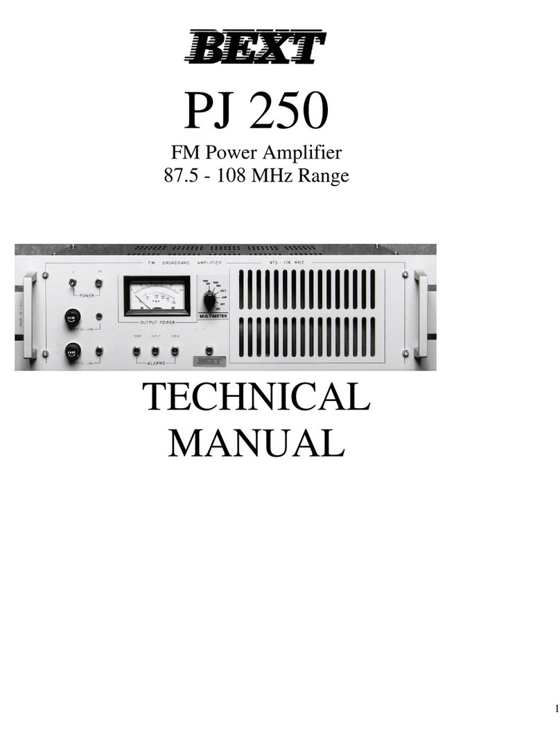 BEXT PJ 250 Technical manual
