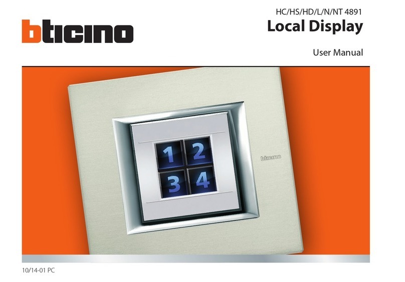 Bticino HC 4891 User manual Bticino HC 4891 User manual