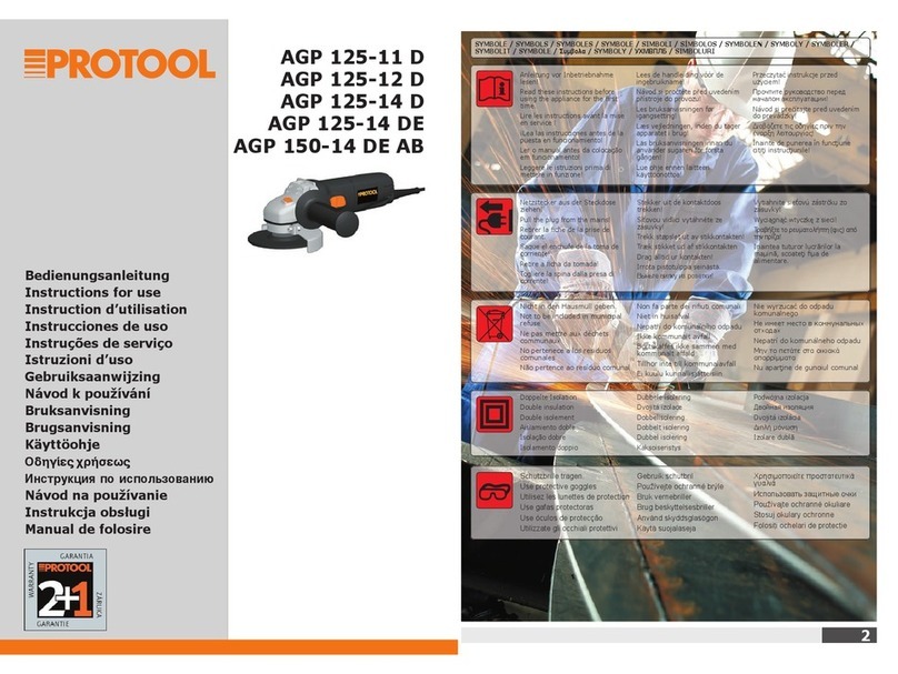 Protool AGP125-11D Instructions for use