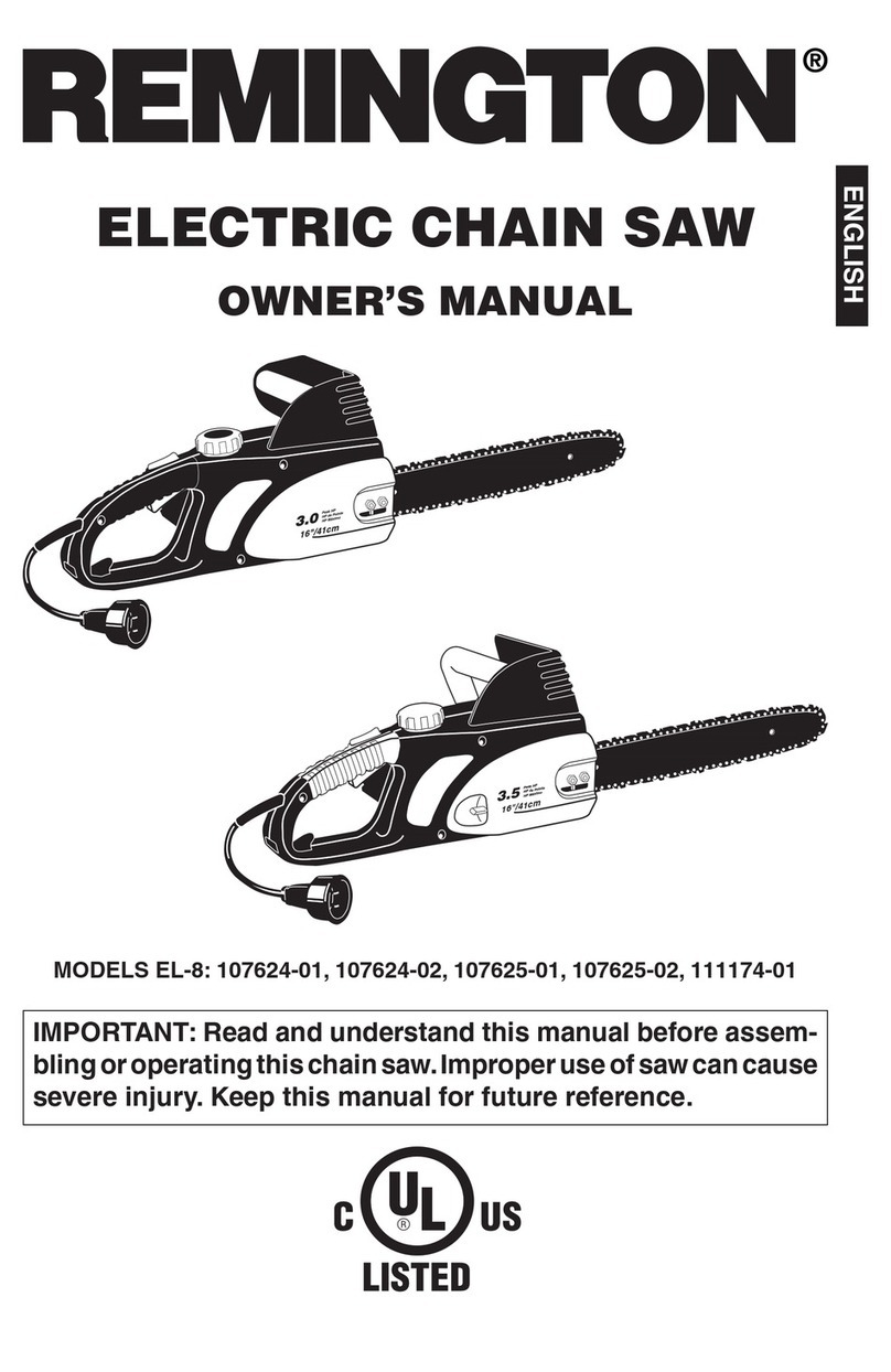 Remington EL-8: 107624-01, EL-8: 107624- User manual