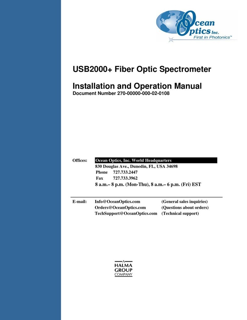Ocean Optics USB2000 Plus User manual
