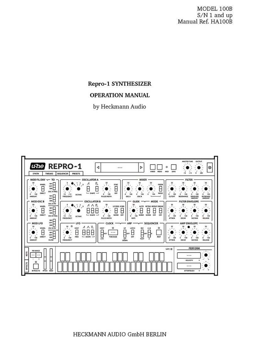 Heckmann Audio Repro-1 100B Operation manual Heckmann Audio Repro-1 100B Operation manual
