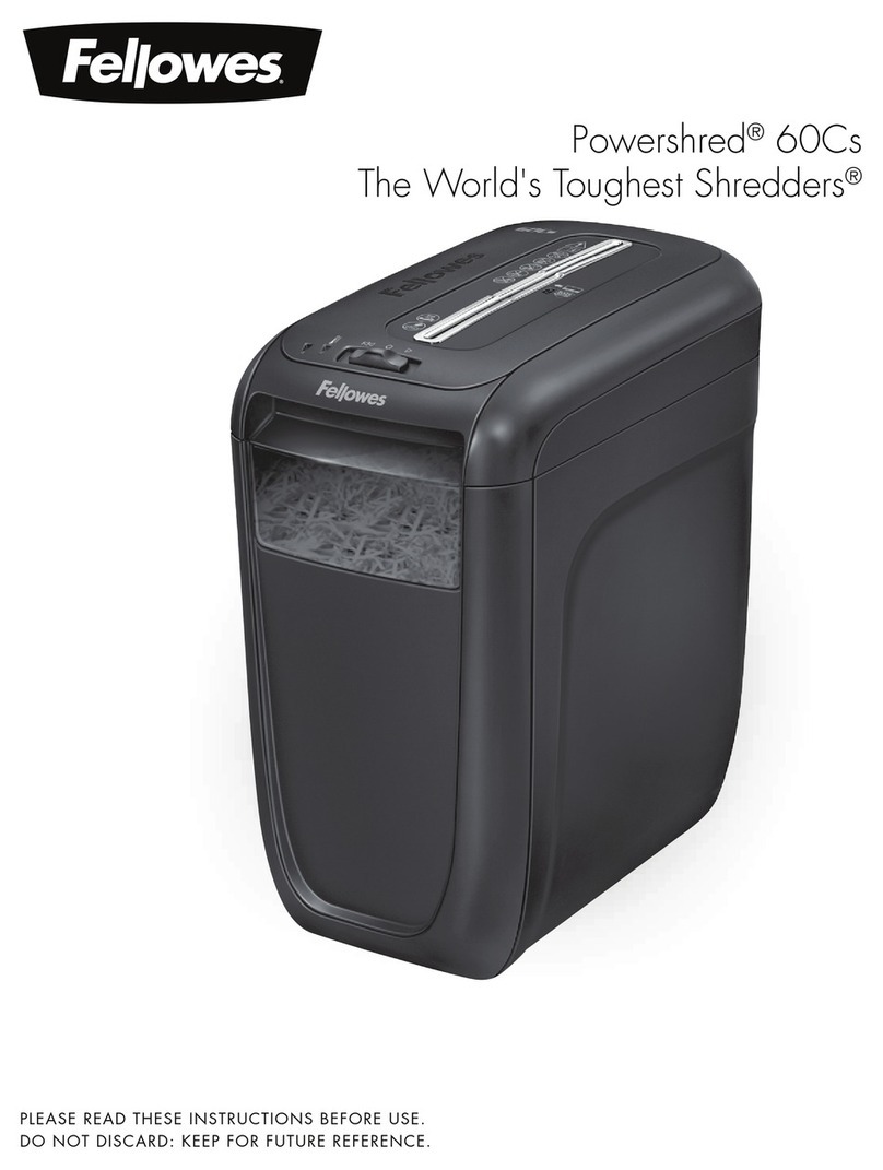 Fellowes POWERSHRED 60Cs instructions