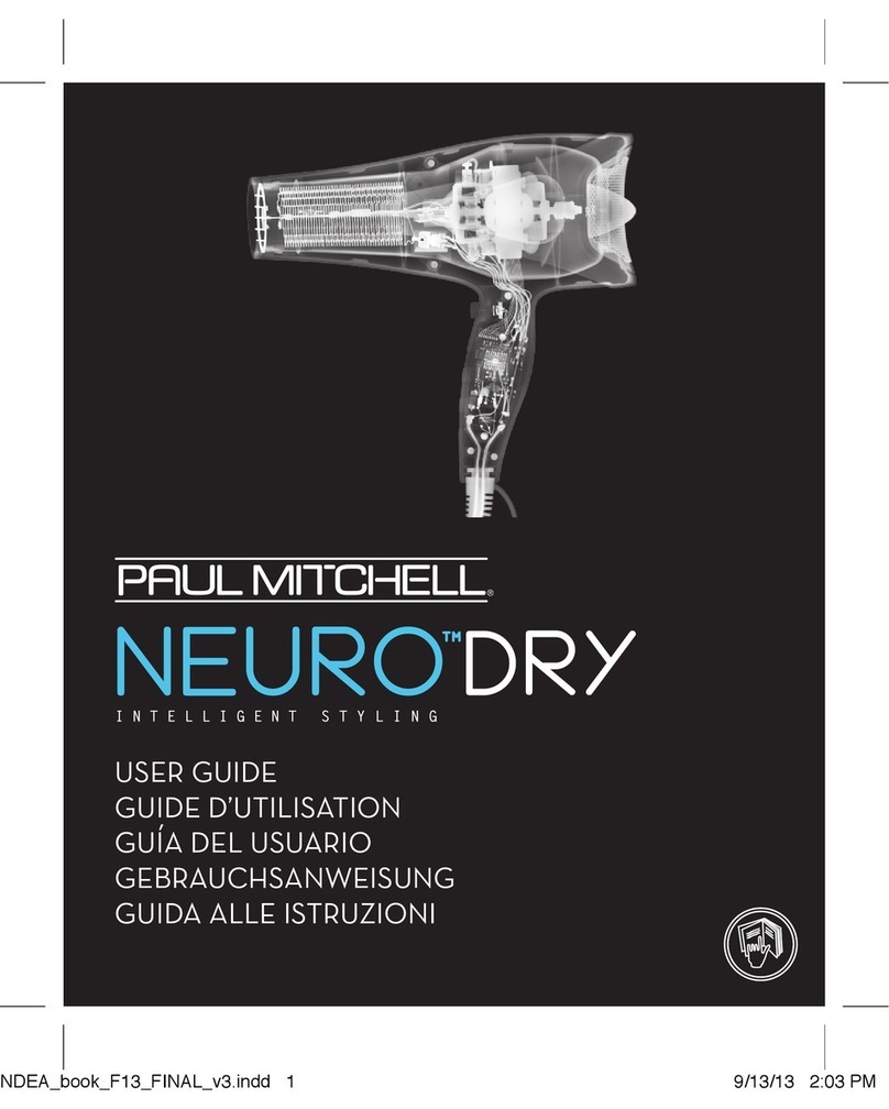 Paul Mitchell neuro dry NDEA User manual