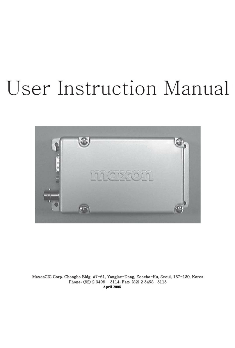 Maxon SD125E Series User instruction manual