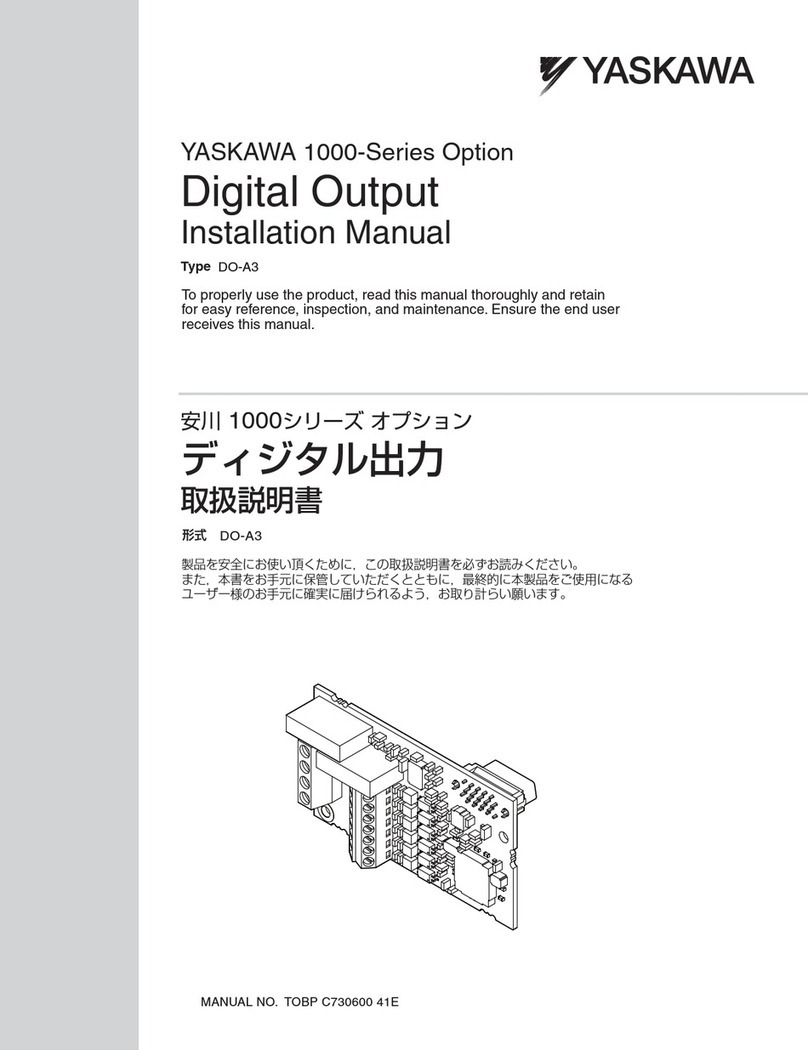YASKAWA 1000-Series User manual