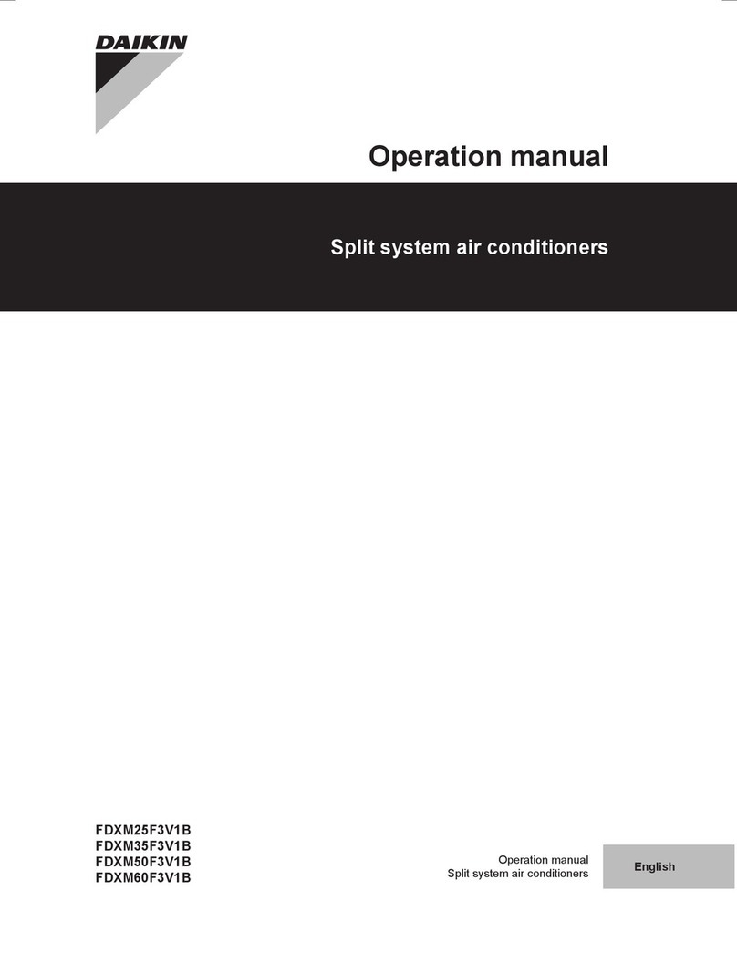 Daikin FDXM25F3V1B User manual