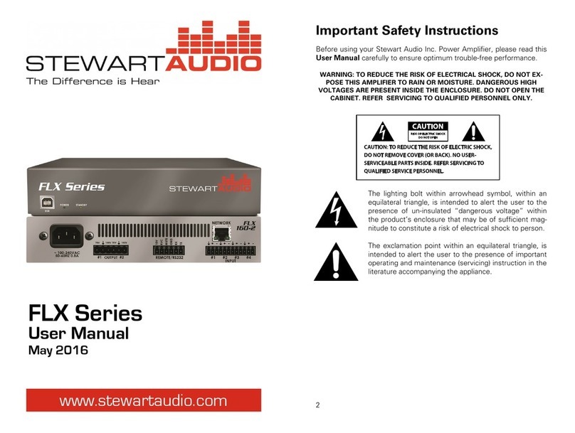 Stewart Audio FLX SERIES User manual