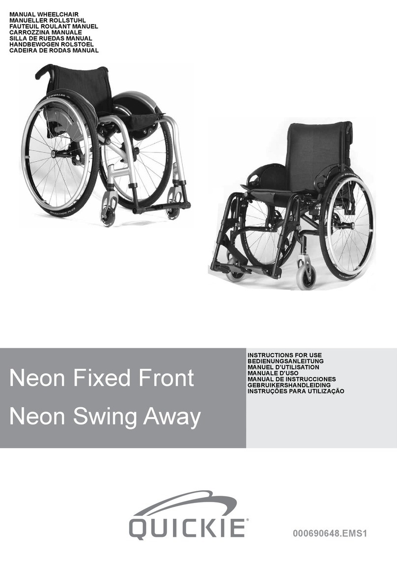 Quickie Neon Fixed Front User manual