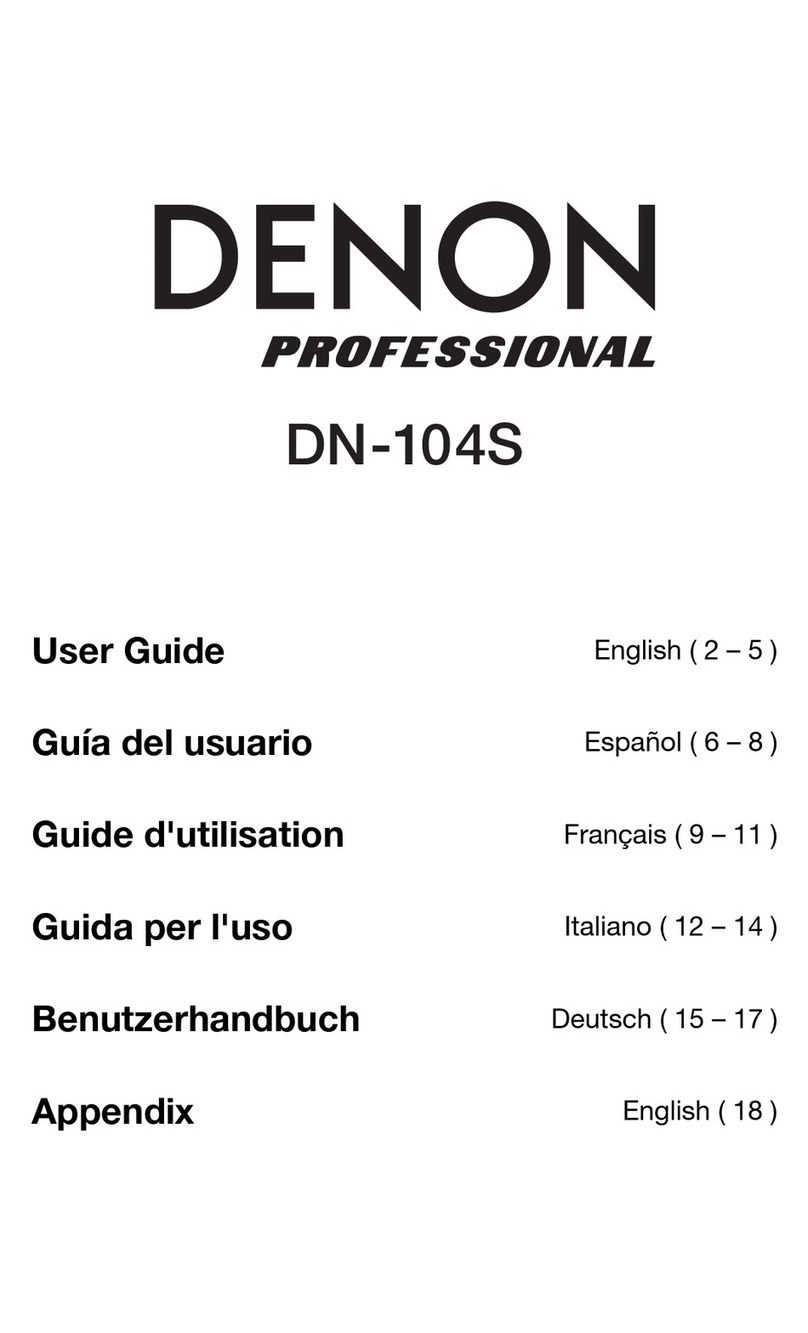 Denon DN-104S user guide