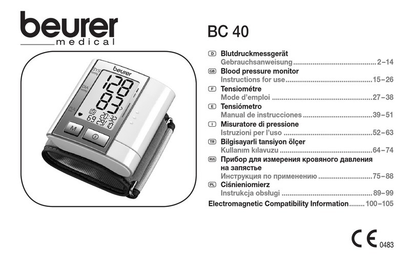 Beurer BC 40 User manual