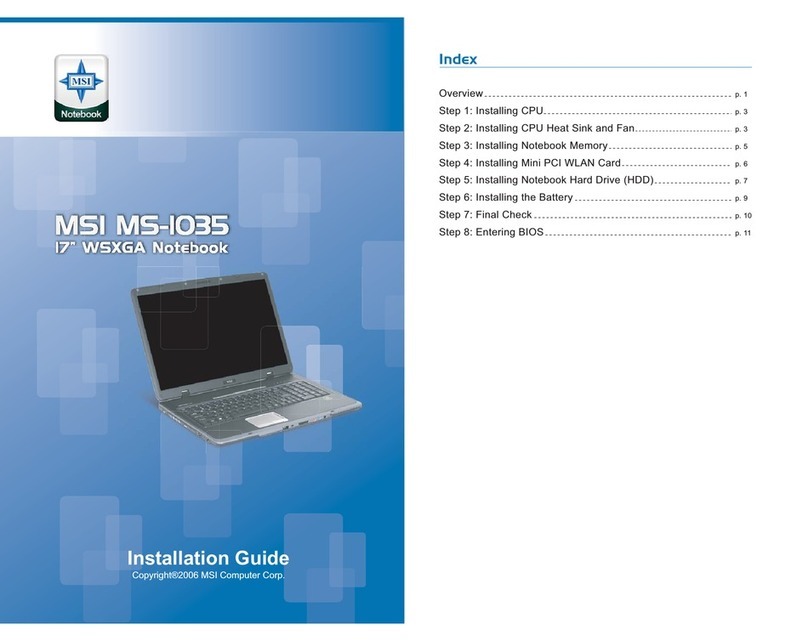 MSI MS-1035 User manual