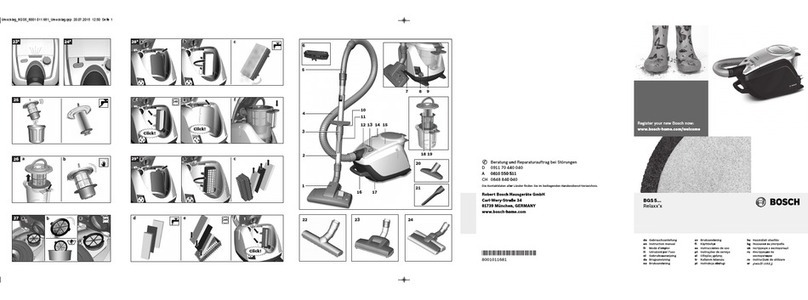 Bosch BGS5 series Relaxx'x User manual