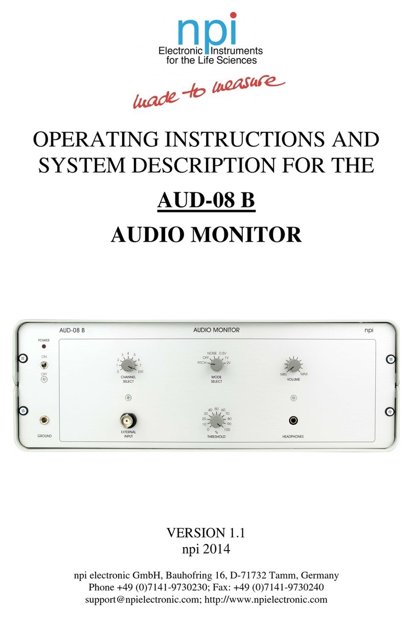 NPI AUD-08 B operating instructions