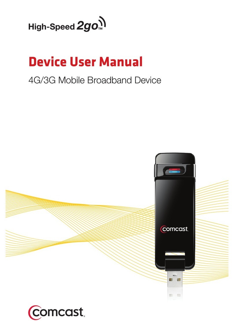 Comcast High-Speed 2go CMU-301 User manual
