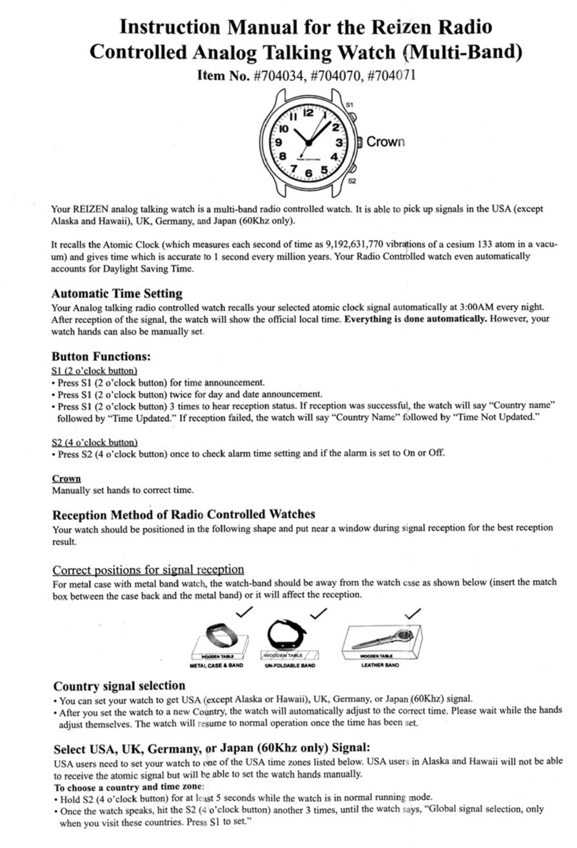 REIZEN 704034 instruction manual