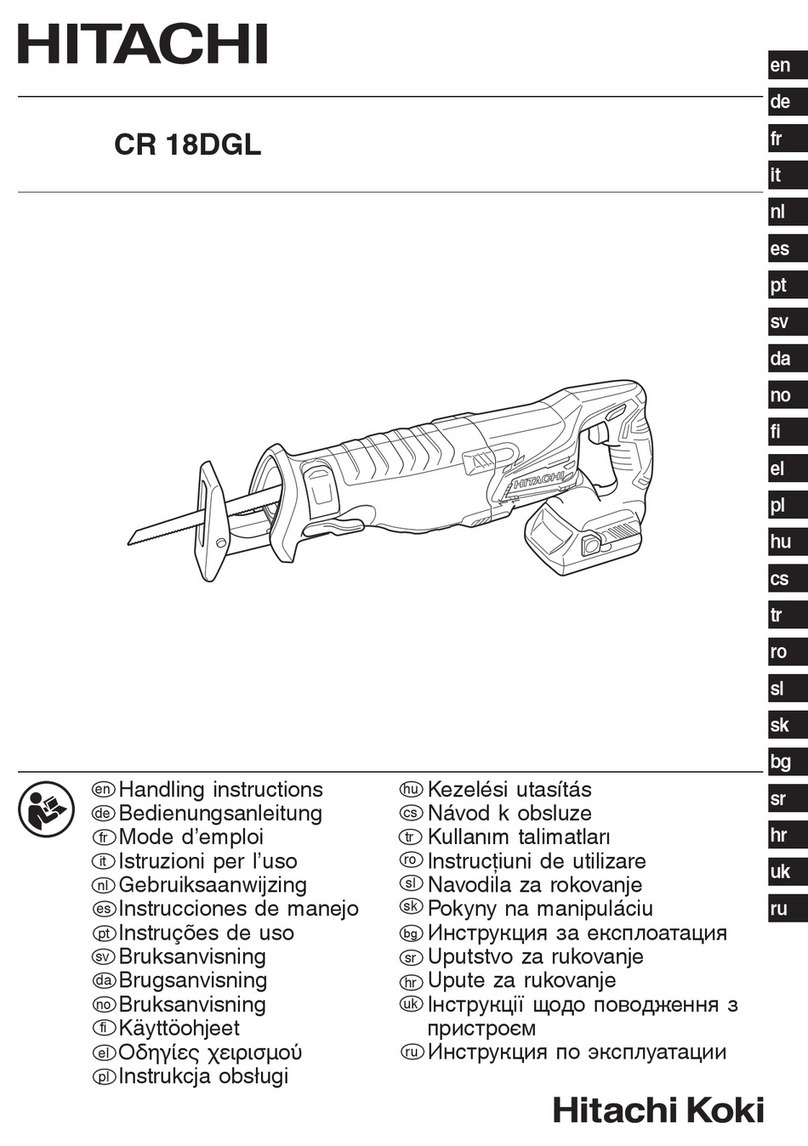Hitachi CR 18DGL User manual
