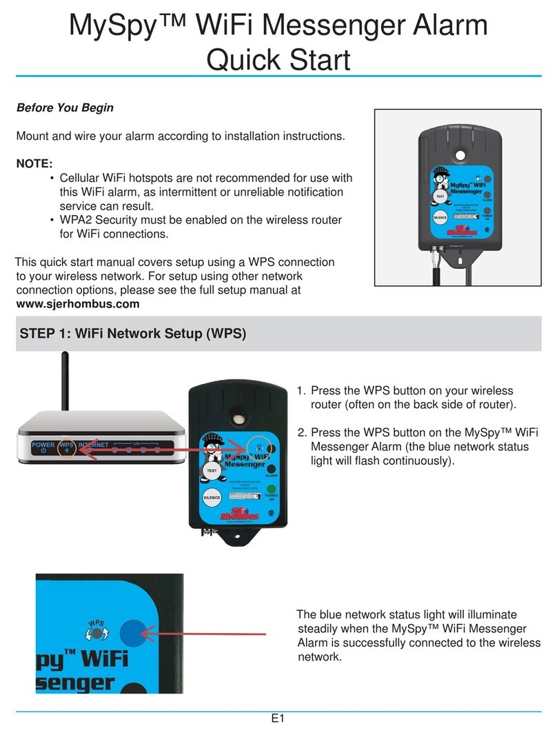 MySpy WiFi Messenger Alarm quick start