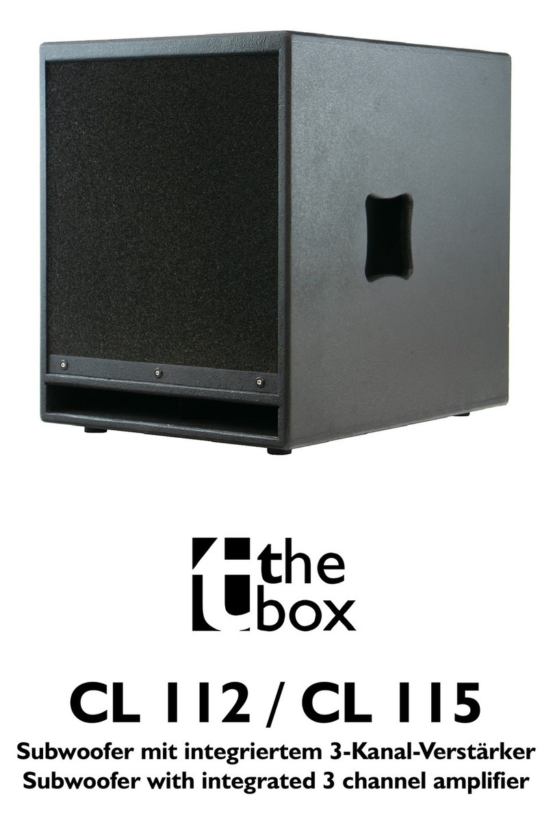 The box CL 112 User manual