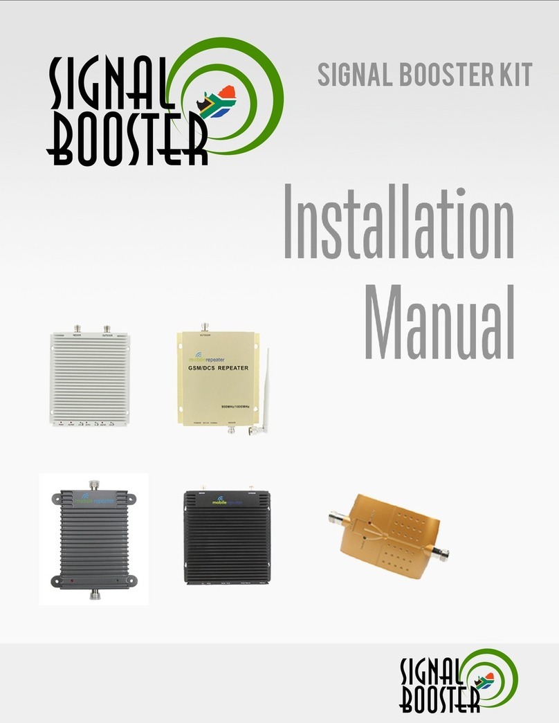 SIGNALBOOSTER MOBILE REPEATER KIT installation manual