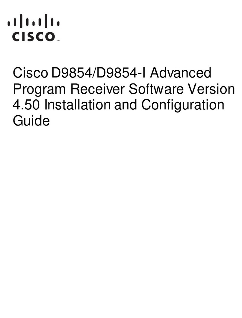 Cisco D9854 Operator's manual