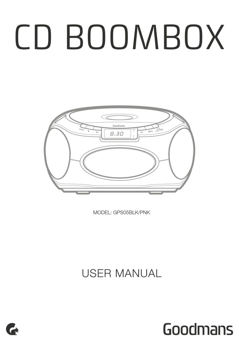 Goodmans GPS05BLK user manual
