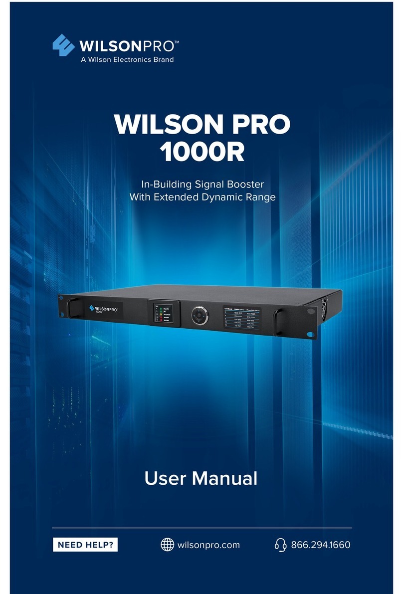WILSON PRO 1000R User manual