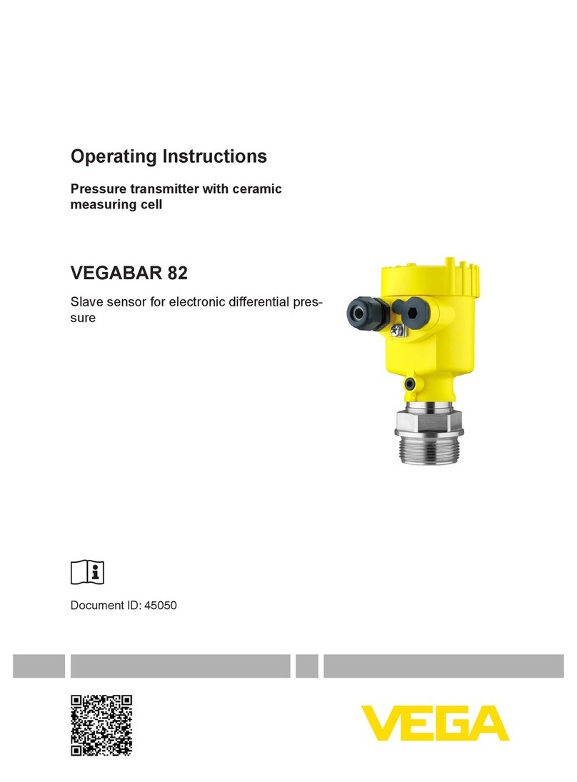 Vega VEGABAR 82 operating instructions