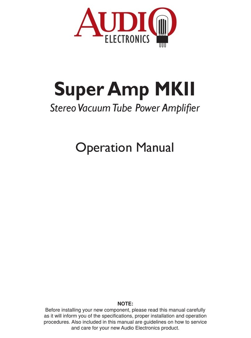 AUDIO ELECTRONICS Super Amp MKII User manual