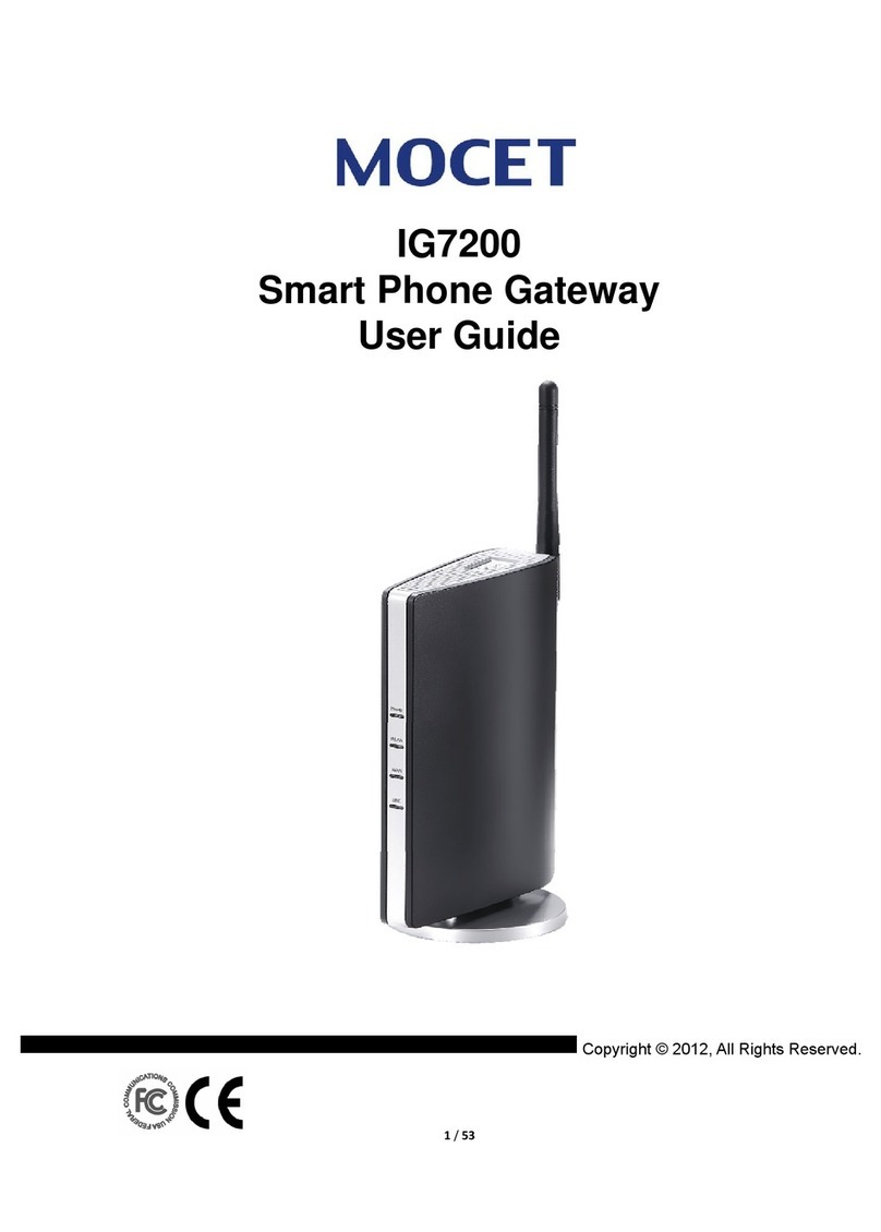 Mocet IG7200 user guide