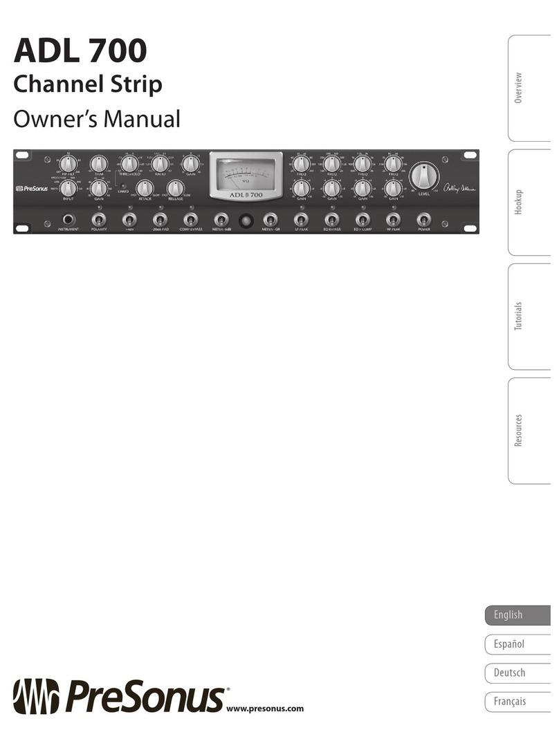 PRESONUS ADL 700 owner's manual