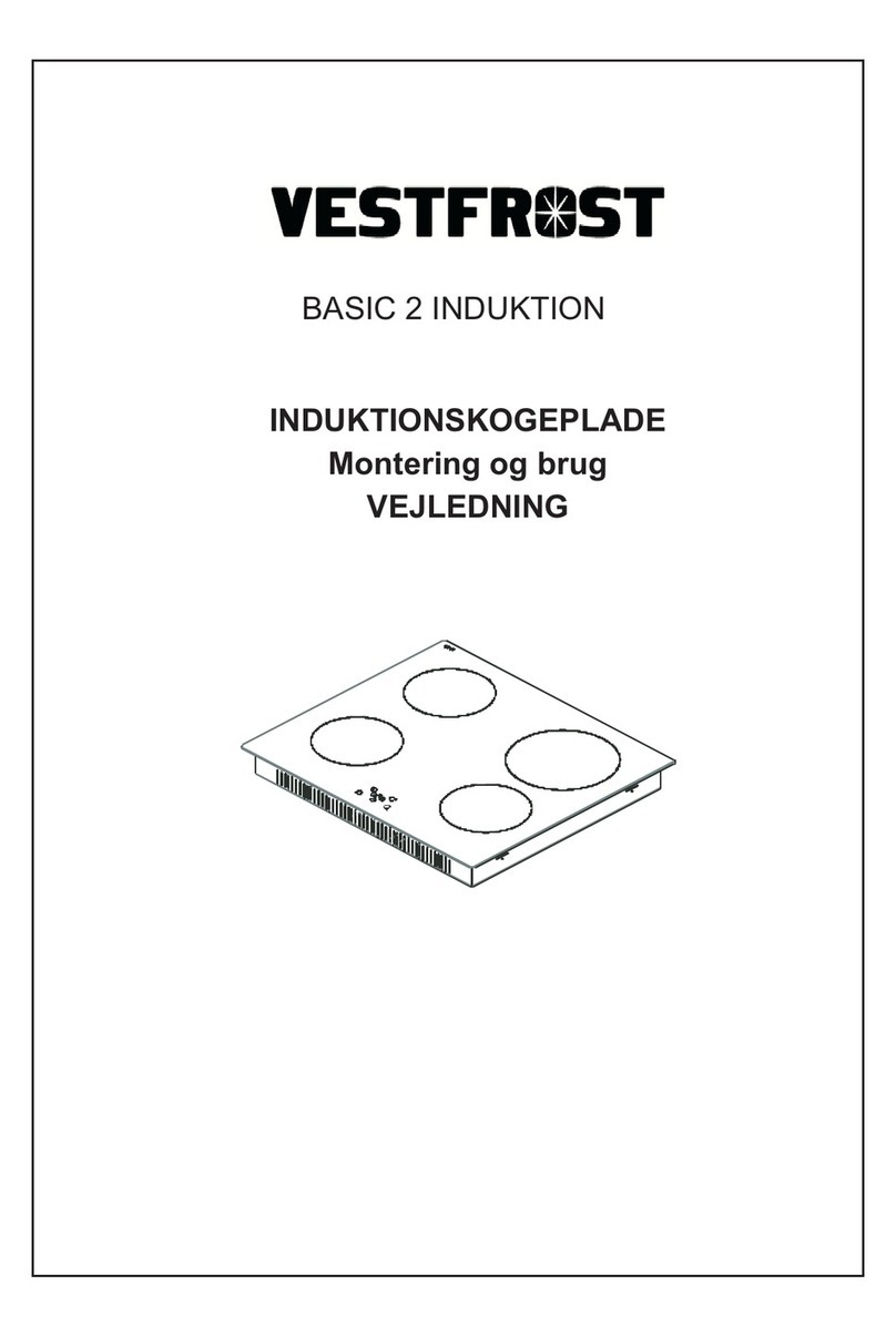 Vestfrost basic 2 induktion instruction manual