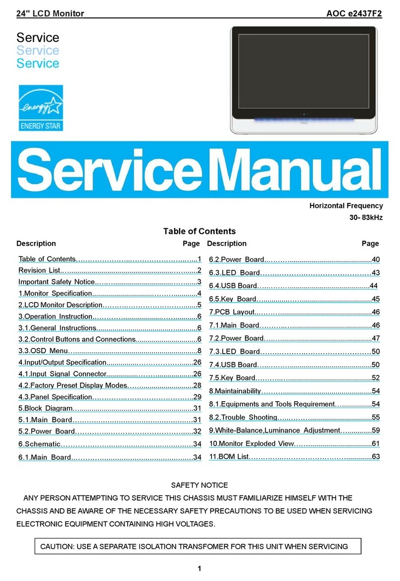 AOC e2437F2 User manual