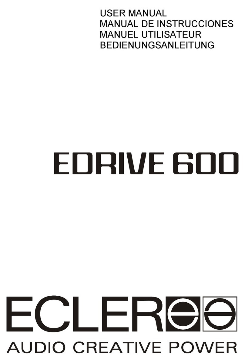 Ecler edrive 600 user manual