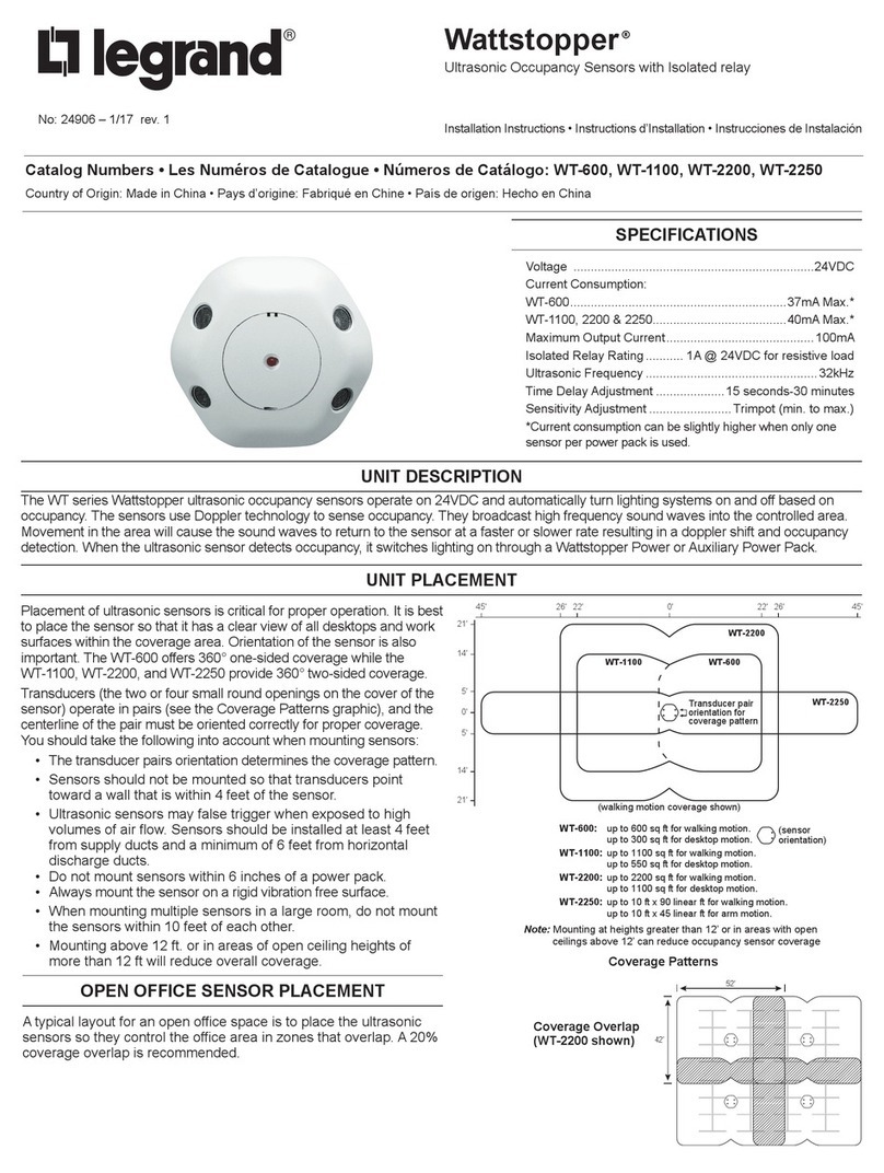 LEGRAND WT-600 User manual