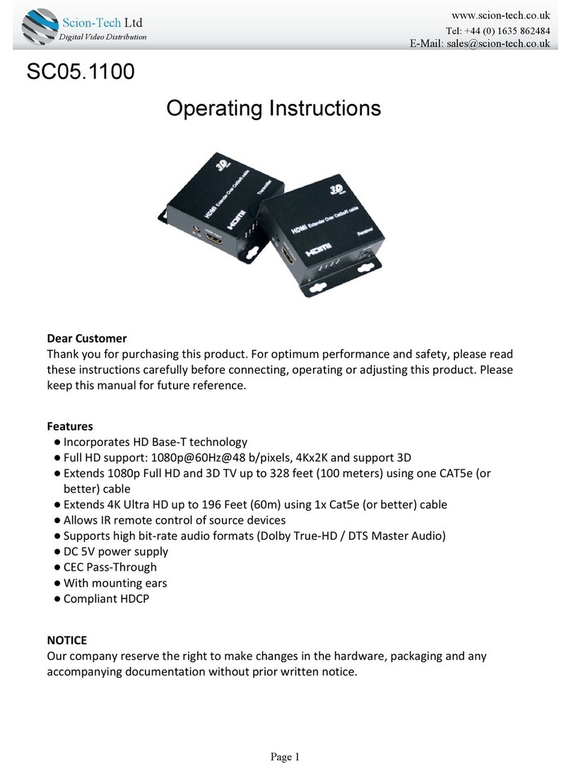 Scion-Tech SC05.1100 operating instructions