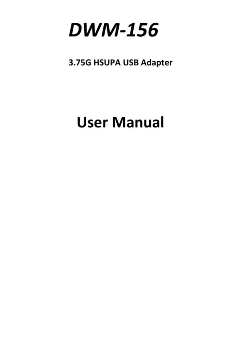 D-Link DWM-156 User manual D-Link DWM-156 User manual