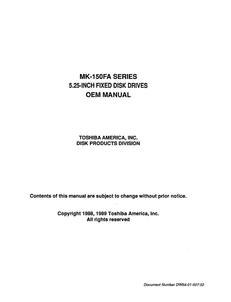 Toshiba MK-150FA series User manual Toshiba MK-150FA series User manual