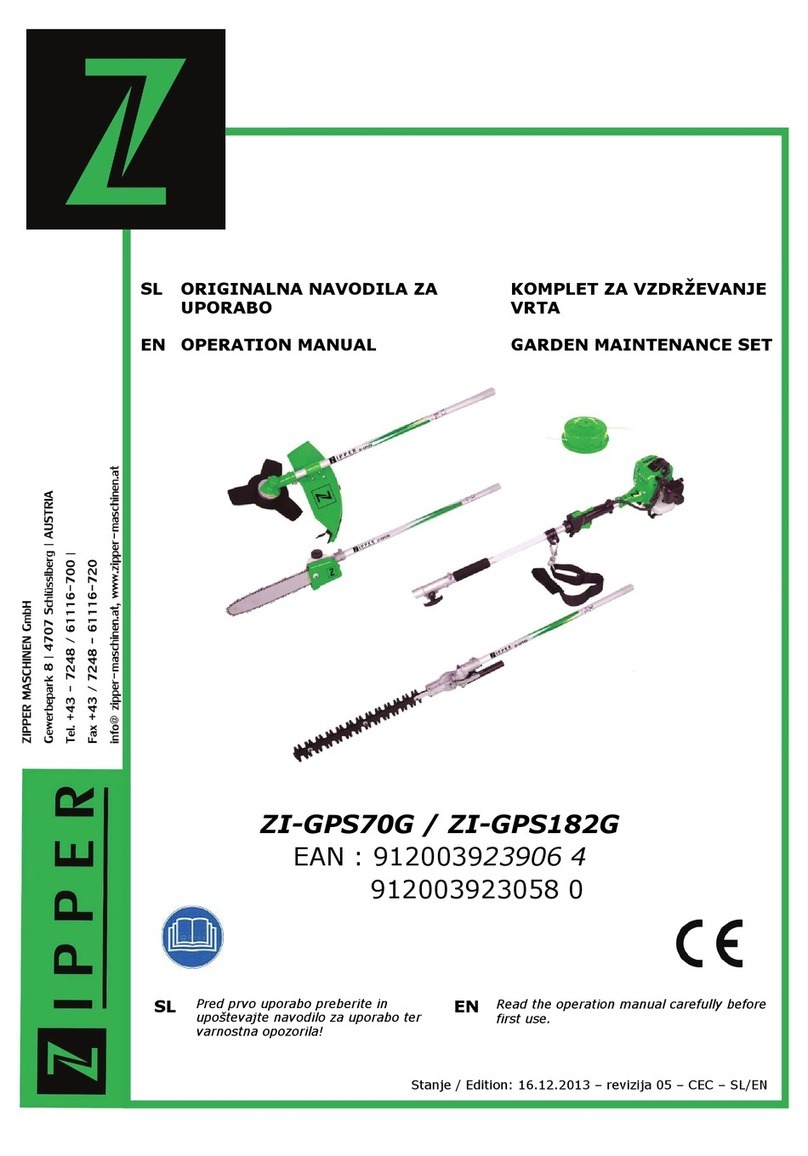 Zipper Mowers ZI-GPS70G Operation manual
