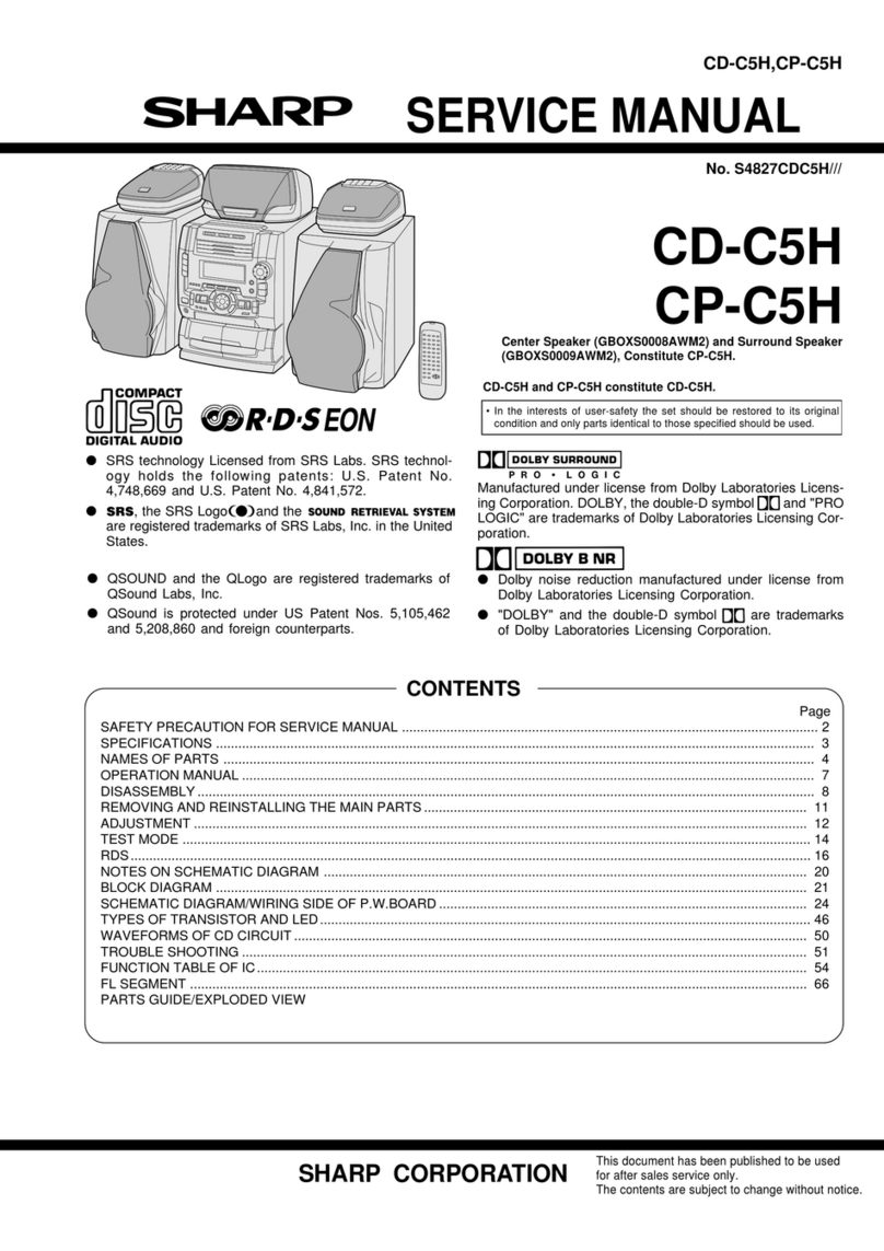Sharp CD-C5H Service manual